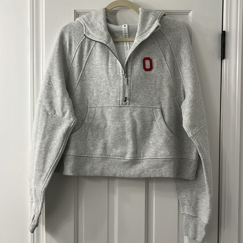 Lululemon Scuba Oversized Half-Zip Hoodie (Ohio State)